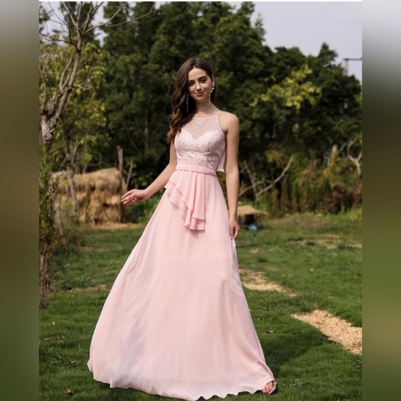 SHEIN Blush Pink Maxi Dress - Picture 1 of 16
